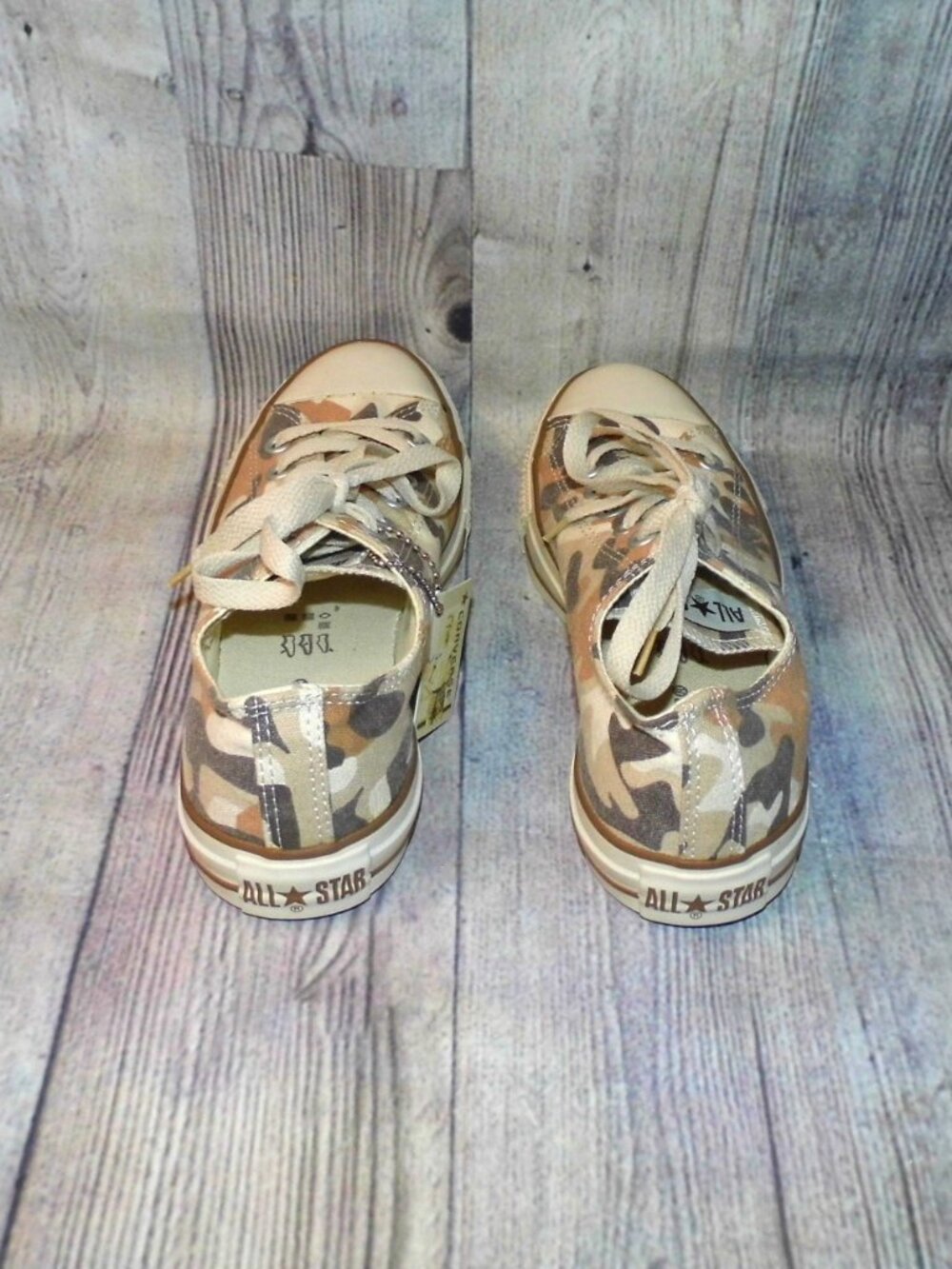 CONVERSE Chuck Taylor All Star OX Brown Camouflage Sneakers Womens Size 8 - Picture 5 of 8